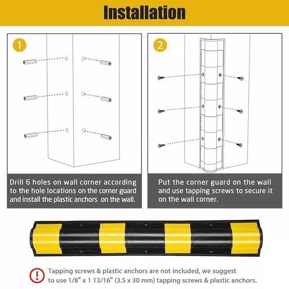 GENERIC 800 mm Parking Safety Pillar Guard with Yellow Reflective Tapes for High Visibility (Pack of 4)