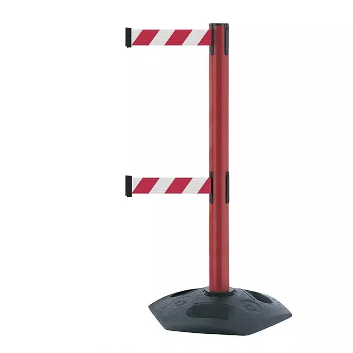 Tensator Red Plastic Retractable Barrier 3.65m Red White Tape, 886T2-21-D3