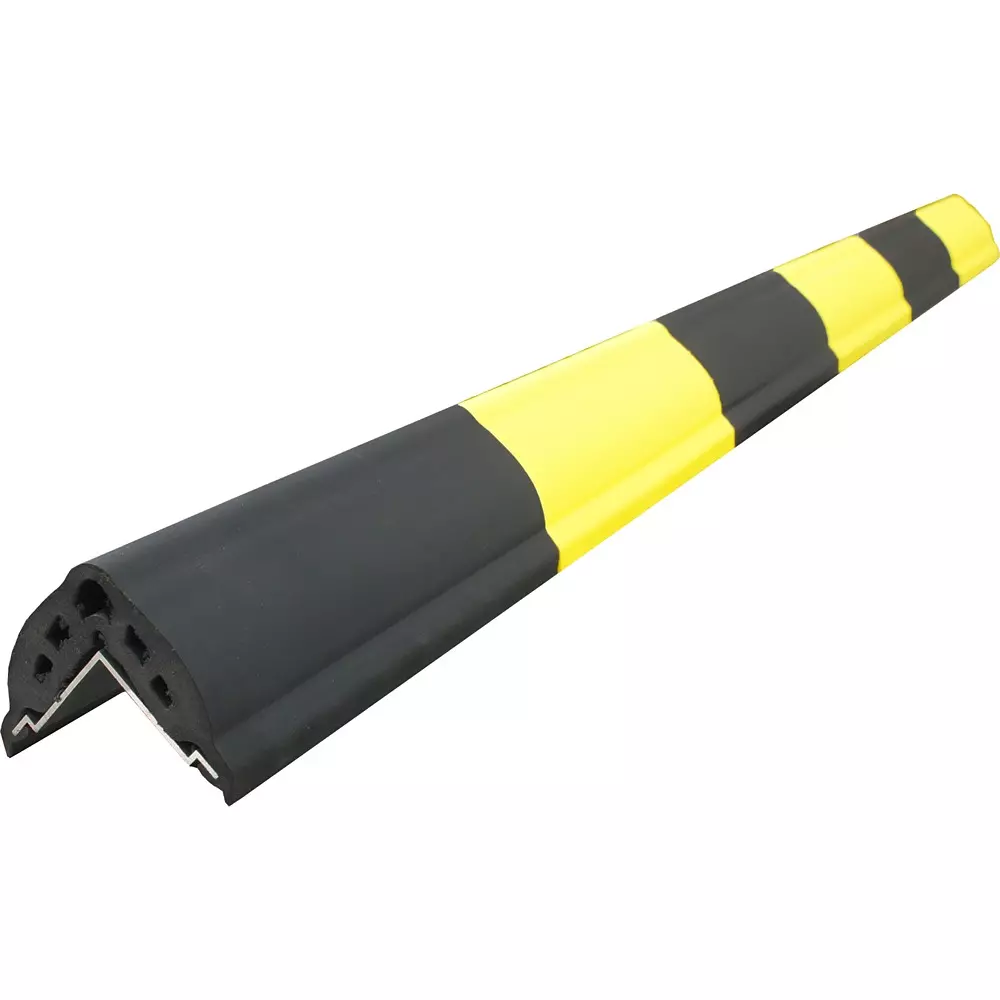 RS PRO Impact Protector Aluminium, Rubber Yellow/Black 1140 mm Corner, 2843620