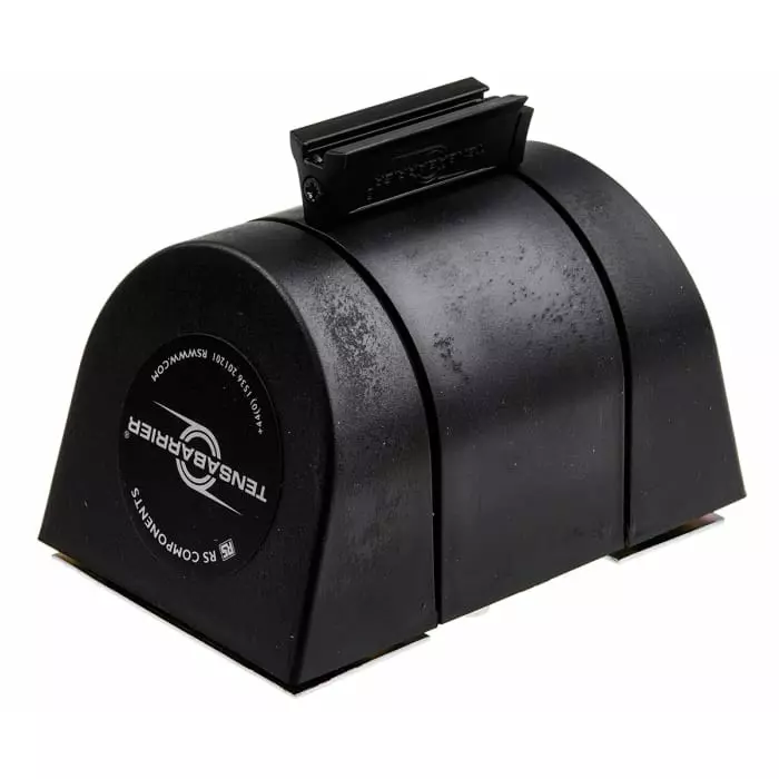 Tensator Black Plastic Retractable Barrier 4.6m Red White Tape, 897R-33-D3