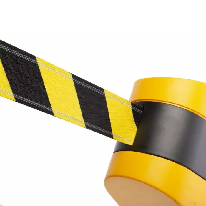 Tensator Black Yellow Retractable Barrier 8m Yellow/Black Tape, 899-35-NV-D4