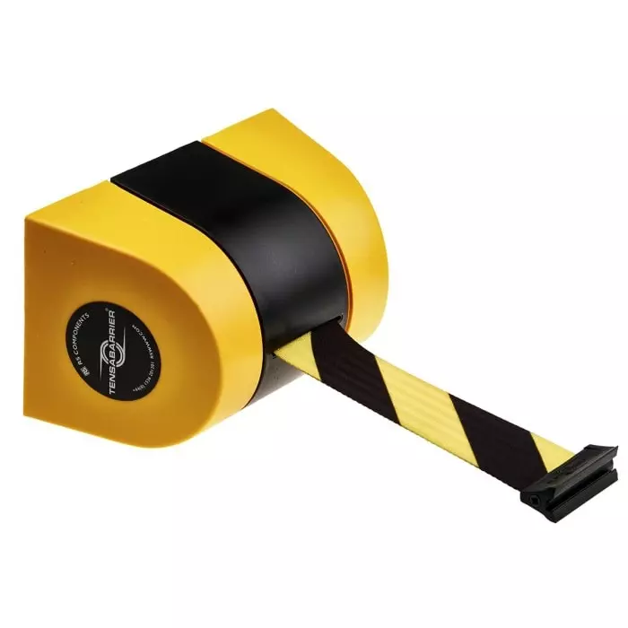 Tensator Black Yellow Retractable Barrier 9m Yellow/Black Tape, 899-9-35-D4