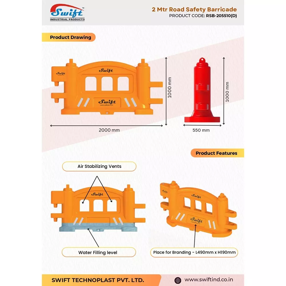 swift-technoplast-yellow-2m-lldpe-road-safety-plastic-barricade-traffic-barriers-2000x550x1000-mm-rsb-2m-2055