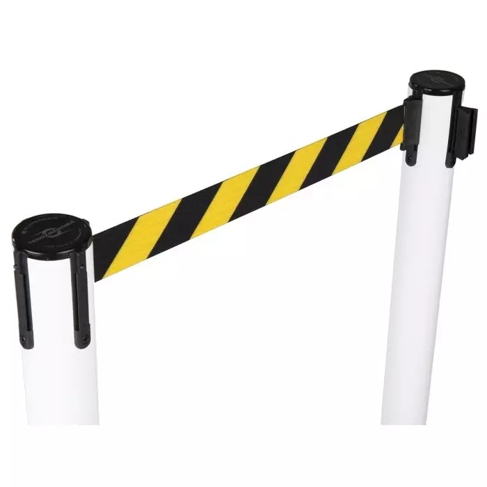 Tensator Black Yellow Plastic Retractable Barrier 2.3m Yellow/Black Tape, 875T-32-D4