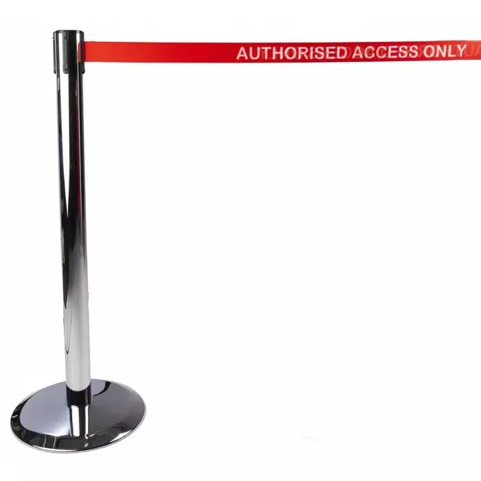 Tensator Red White Retractable Barrier 2.3m Red White Tape, 889U-1P-RA