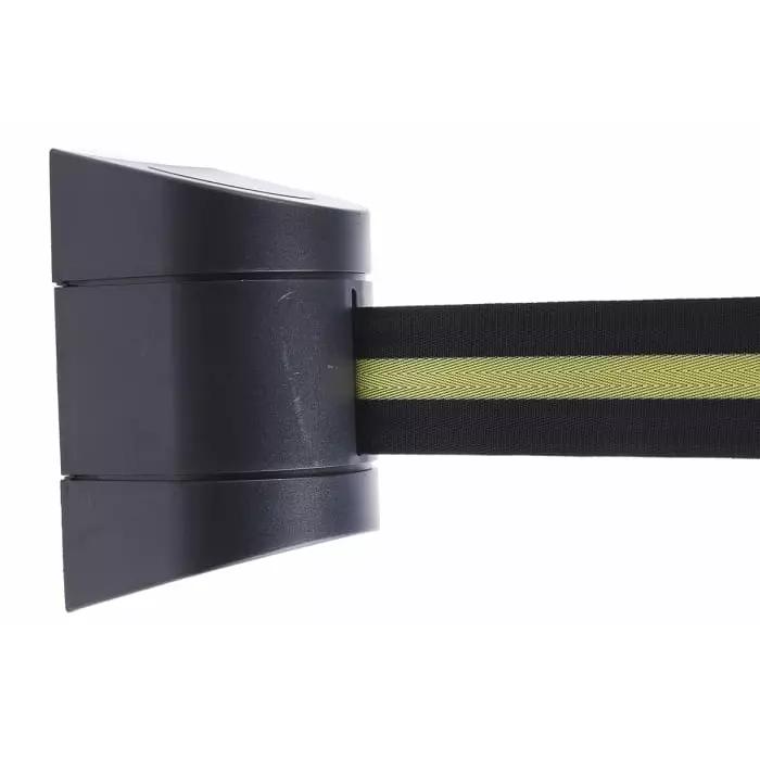 Tensator Black Yellow PET Retractable Barrier 4.6m Yellow/Black Tape, 897-33-33-S4