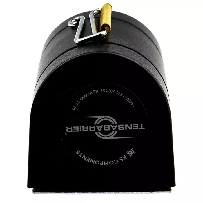 Tensator Black Plastic Retractable Barrier 4.6m Yellow/Black Tape, 897R-33-D4