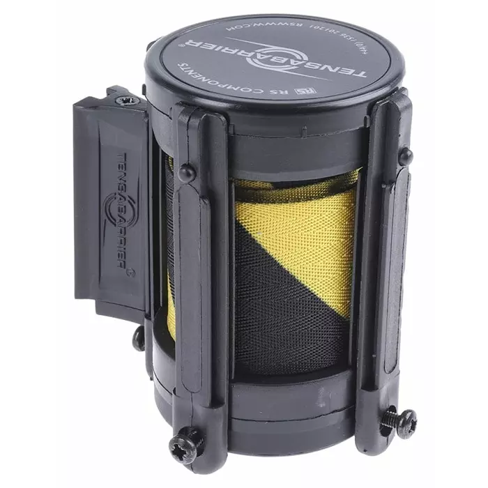 Tensator Black Yellow Retractable Barrier 2.3m Yellow/Black Tape, CAS-STD-D4