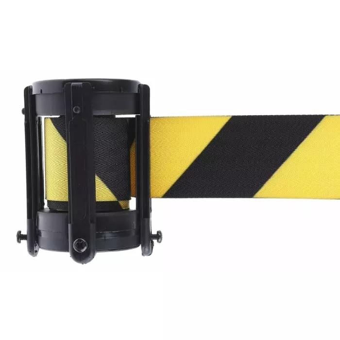 Tensator Black Yellow Retractable Barrier 2.3m Yellow/Black Tape, CAS-STD-D4