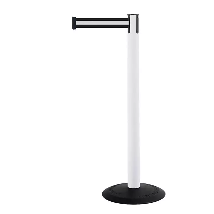 Tensator Black White Plastic Retractable Barrier 2.3m White/Black Tape, 875T-32-S3