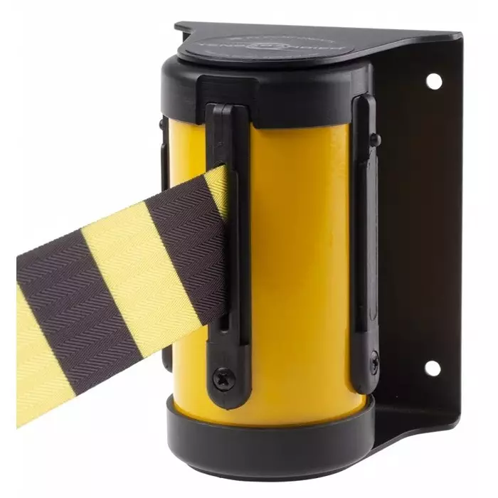 Tensator Black Yellow Retractable Barrier 2.3m Yellow/Black Tape, 180-33S-35-D4