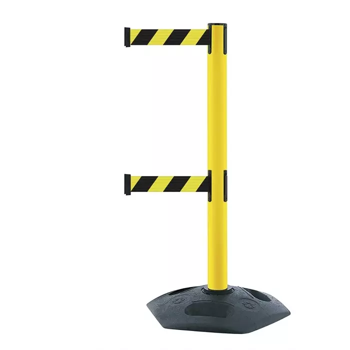 Tensator Black Yellow Plastic Retractable Barrier 3.65m Yellow/Black Tape, 886T2-35-D4