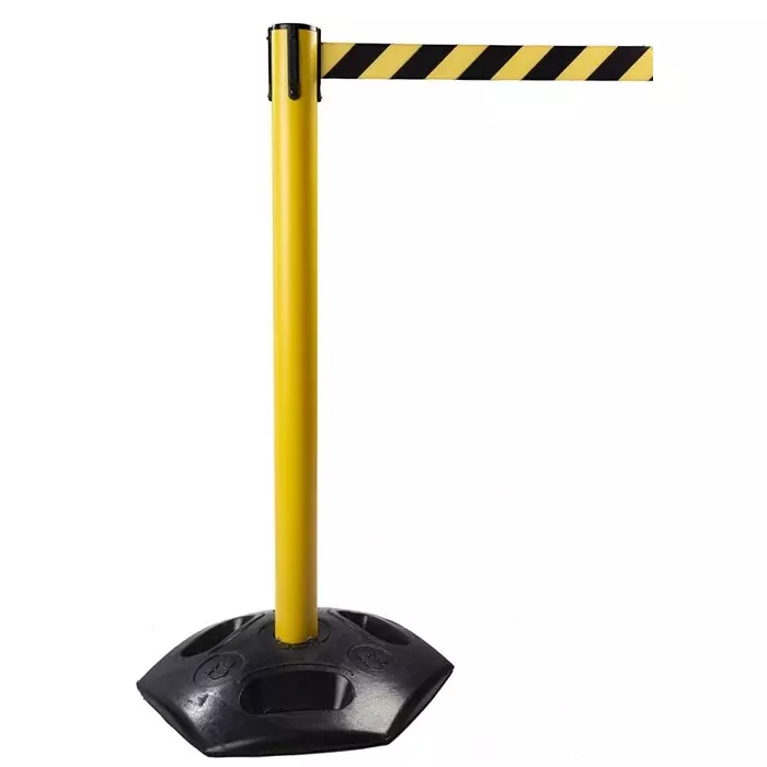 Tensator Black Yellow Plastic Retractable Barrier 3.65m Yellow/Black Tape, 886T2-35-D4