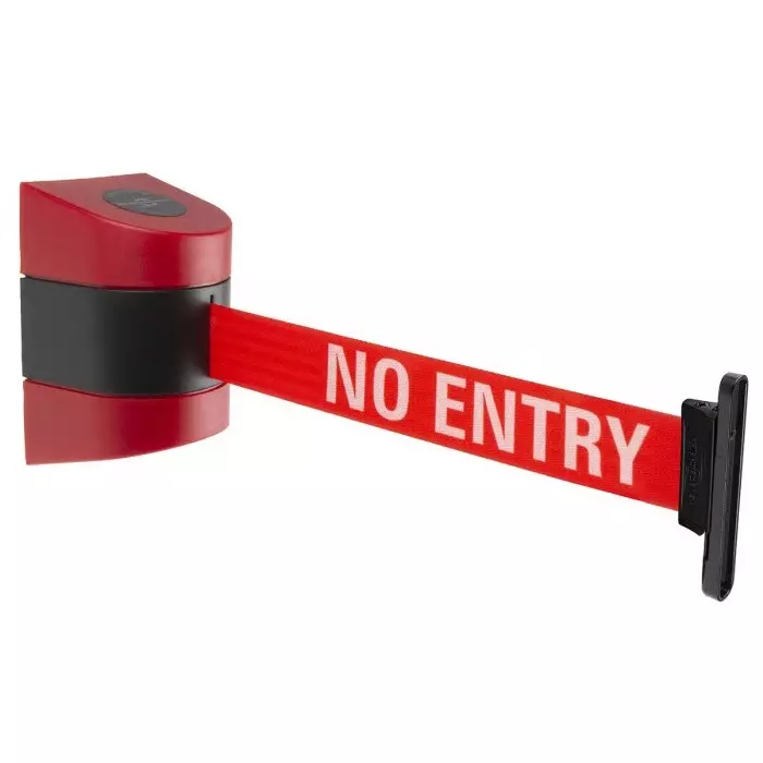 Tensator Red Retractable Barrier 9m Red Tape, 899-9-21-RB