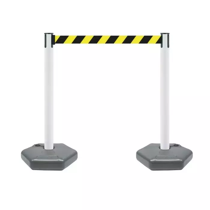 Tensator Black White Yellow Plastic Retractable Barrier 3.65m Yellow/Black Tape, 885-T-32-D4-3.65