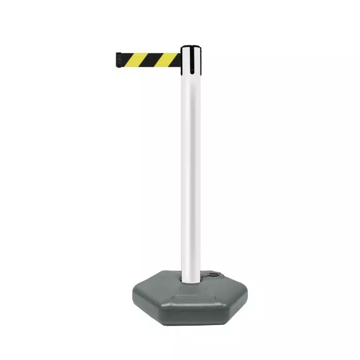 Tensator Black White Yellow Plastic Retractable Barrier 3.65m Yellow/Black Tape, 885-T-32-D4-3.65