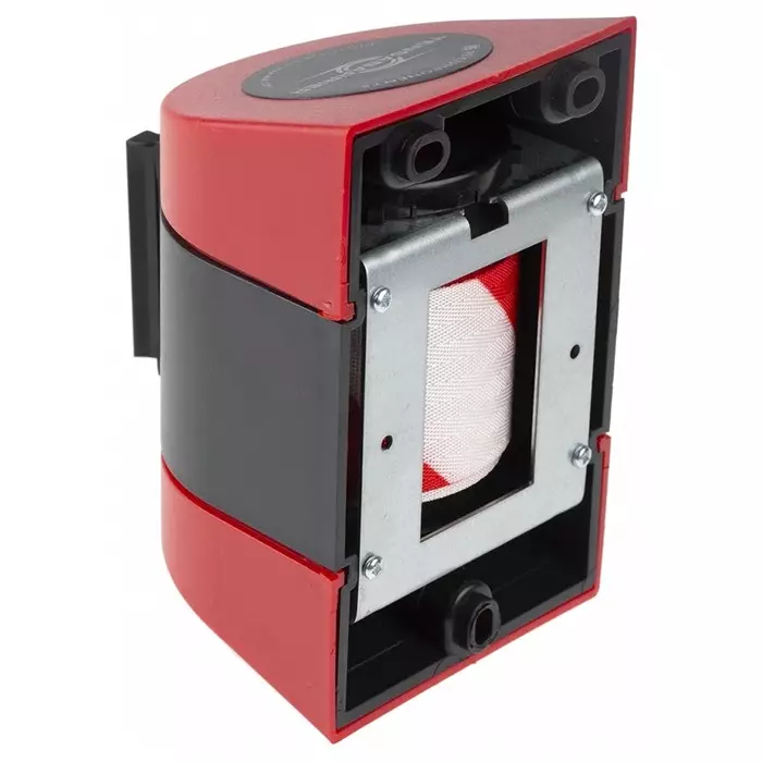 Tensator Red White Plastic Retractable Barrier 4.6m Red White Tape, 897-21-D3
