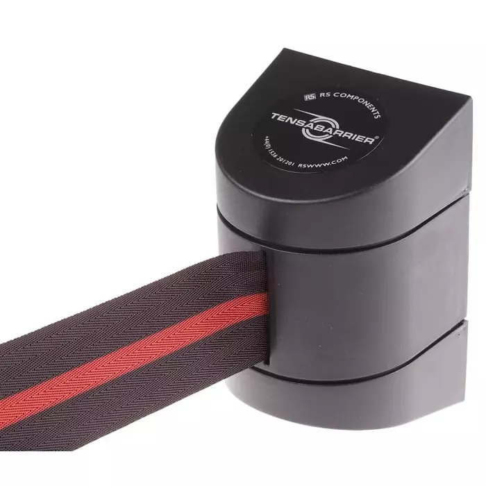 Tensator Black Red PET Retractable Barrier 4.6m, 897-33-33-S2