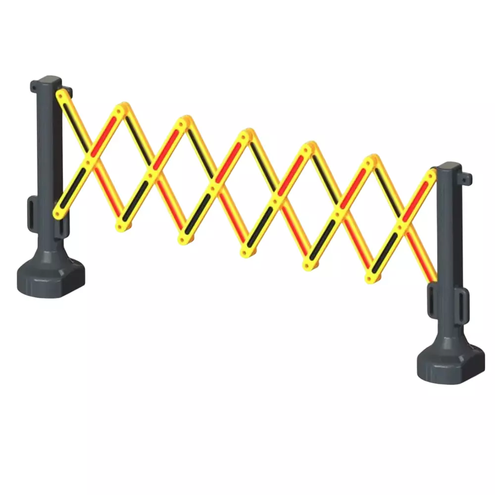 Swift Technoplast Foldable Expandable Barricade Red & Yellow Plastic & Metal 2.5 m Length, RSB-2.5EX(2580)