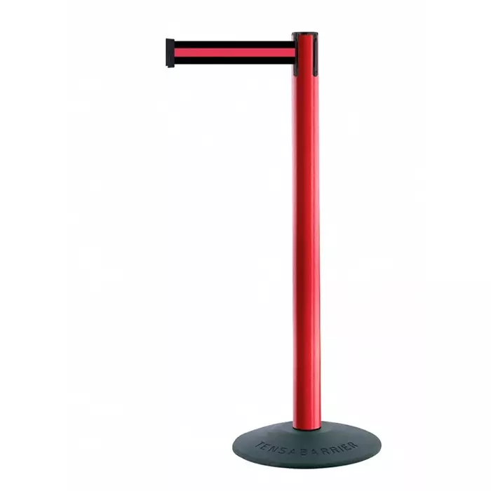 Tensator Black Red Plastic Retractable Barrier 2.3m Black Red Tape, 875T-21-S2