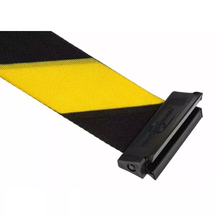 Tensator Black Yellow PET Retractable Barrier 4.6m Yellow/Black Tape, 897-33-33-D4