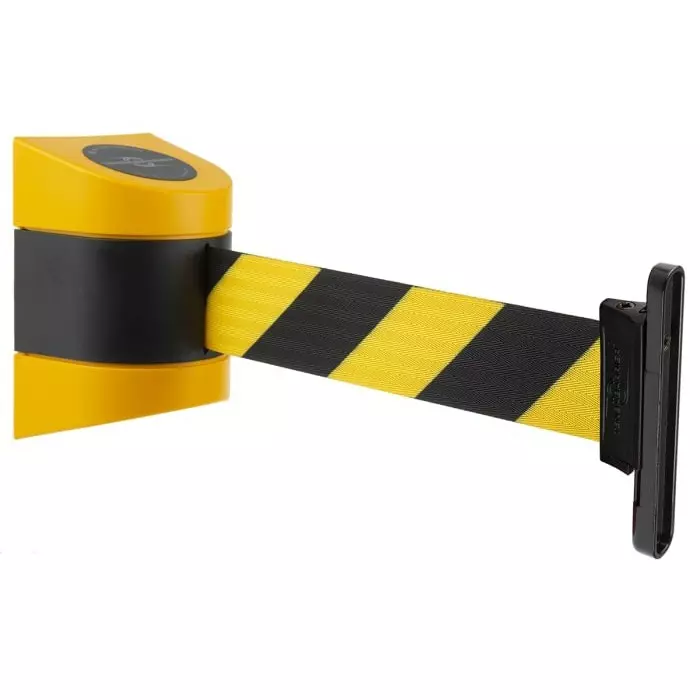 Tensator Black Yellow Plastic Retractable Barrier 4.6m Yellow/Black Tape, 897-35-D4