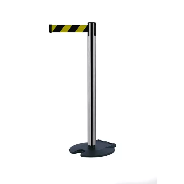 Tensator Black Yellow Steel Retractable Barrier 2.3m Yellow/Black Tape, RB1-1P-D4