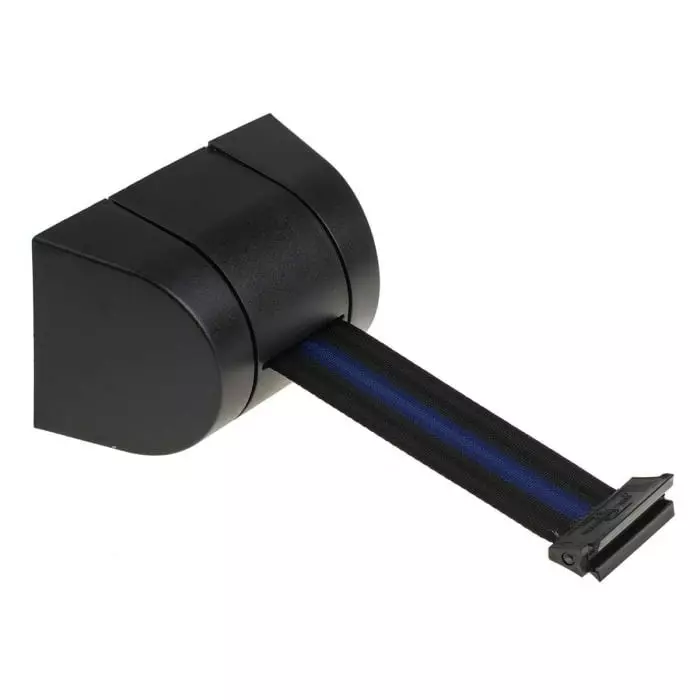 Tensator Black Blue Plastic Retractable Barrier 4.6m Black Blue Tape, 897-33-33-S1