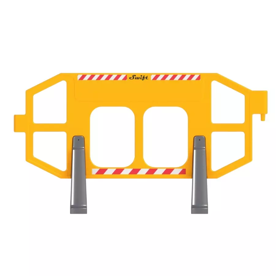 Swift Technoplast Road Safety Fence Barricade Plastic Yellow, RSB-PF-2M (2140)
