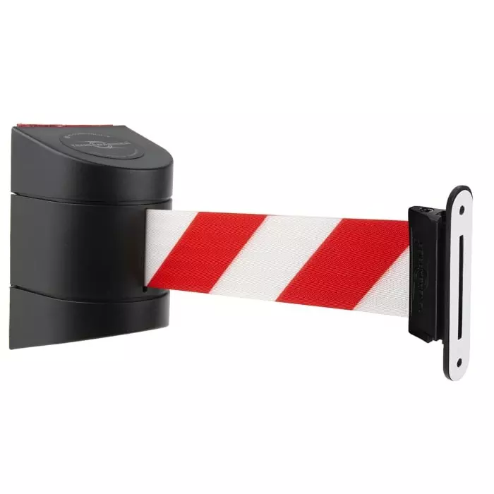 Tensator Red White Plastic Retractable Barrier 4.6m Red White Tape, 897G-33-D3-GMWC