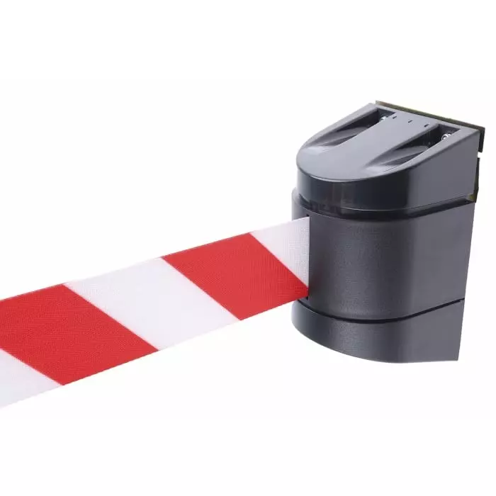 Tensator Red White PET Retractable Barrier 4.6m Red White Tape, 897I-33-33-D3-WCTE