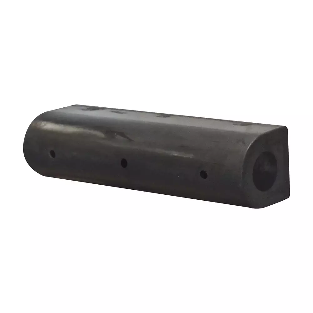 RS PRO Impact Protector Rubber Black 1000 mm Post/Column, 2843618