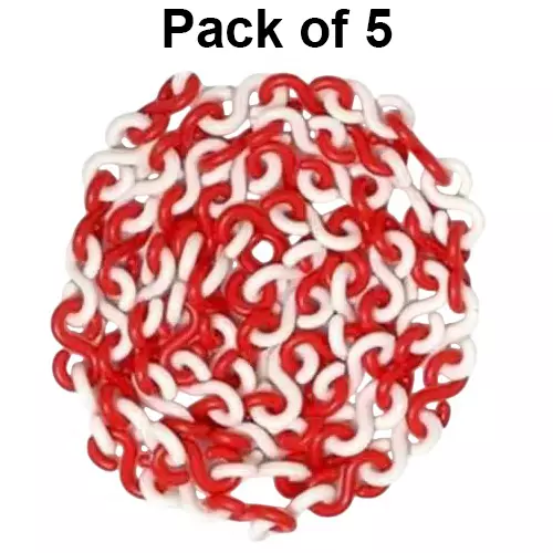 generic-s-hook-barrier-safety-cone-chain-10-m-length-plastic-red-and-white-pack-of-5