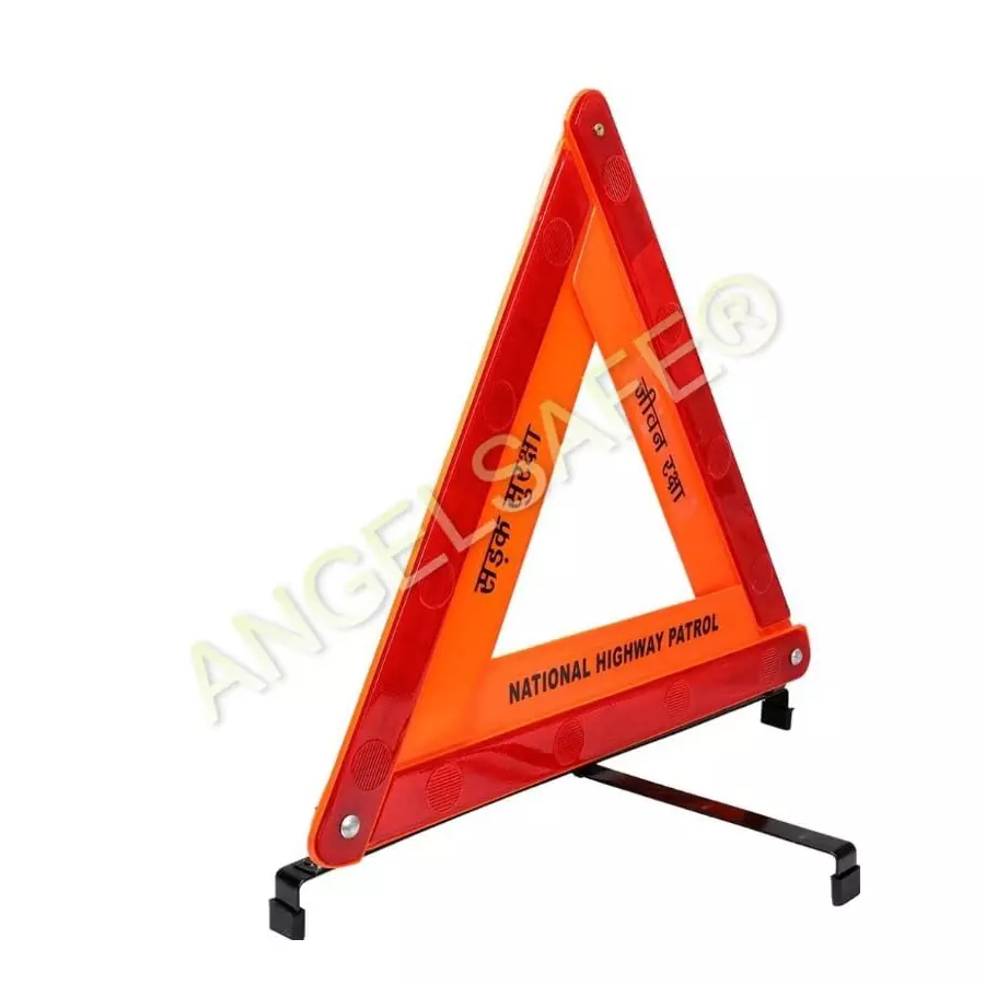 angelsafe-road-safety-triangle-4-legs-worded-pictogram-standard-size-plastic-orange-and-red