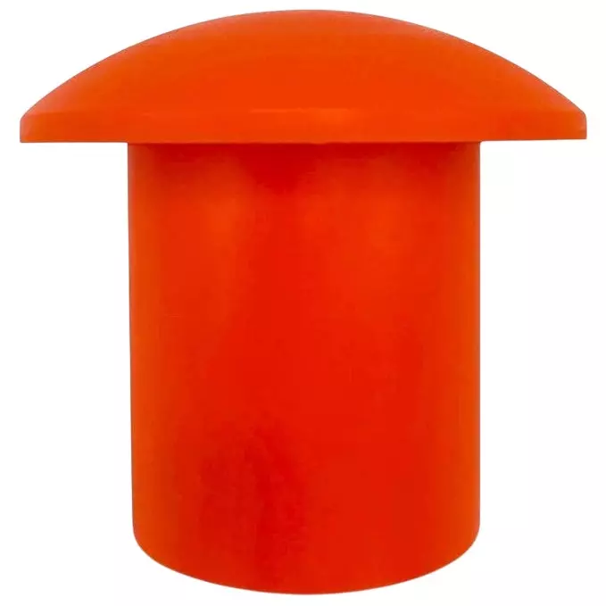 Aktion Safety Mushroom-Shaped Rebar Safety Cap High Visibility Bright Yellow Fits 8 - 18 mm Rebar (Steel Bar), AK-RC-04 PO500 (Pack of 500)