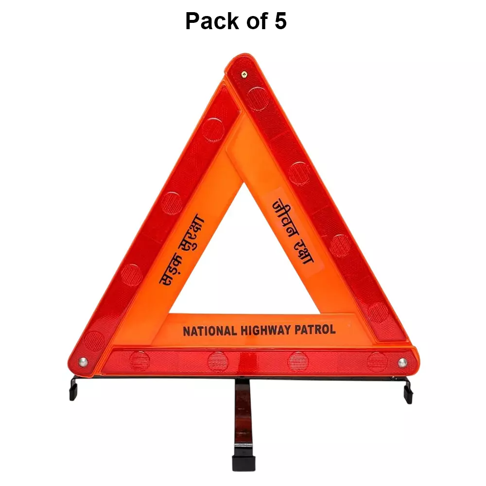 angelsafe-safety-triangle-with-4-legs-stand-plastic-reflective-material-body-red-orange-color-foldable-design-pack-of-5