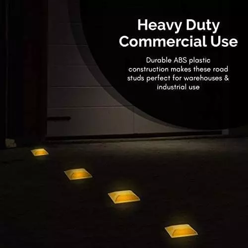 conclood-india-reflective-pavement-marker-stud-red-yellow-color-abs-body-rectangular-shape-for-speed-bumps-sidewalks-pedestrian-crossings-yrroad-stud-pack-of-20