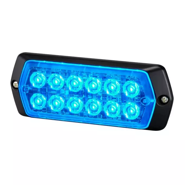 Patlite 2M1 Series Blue Multiple Effect Warning Light 12 -24 V Indoor/Outdoor LED Bulb IP68, LPT-2M1-B