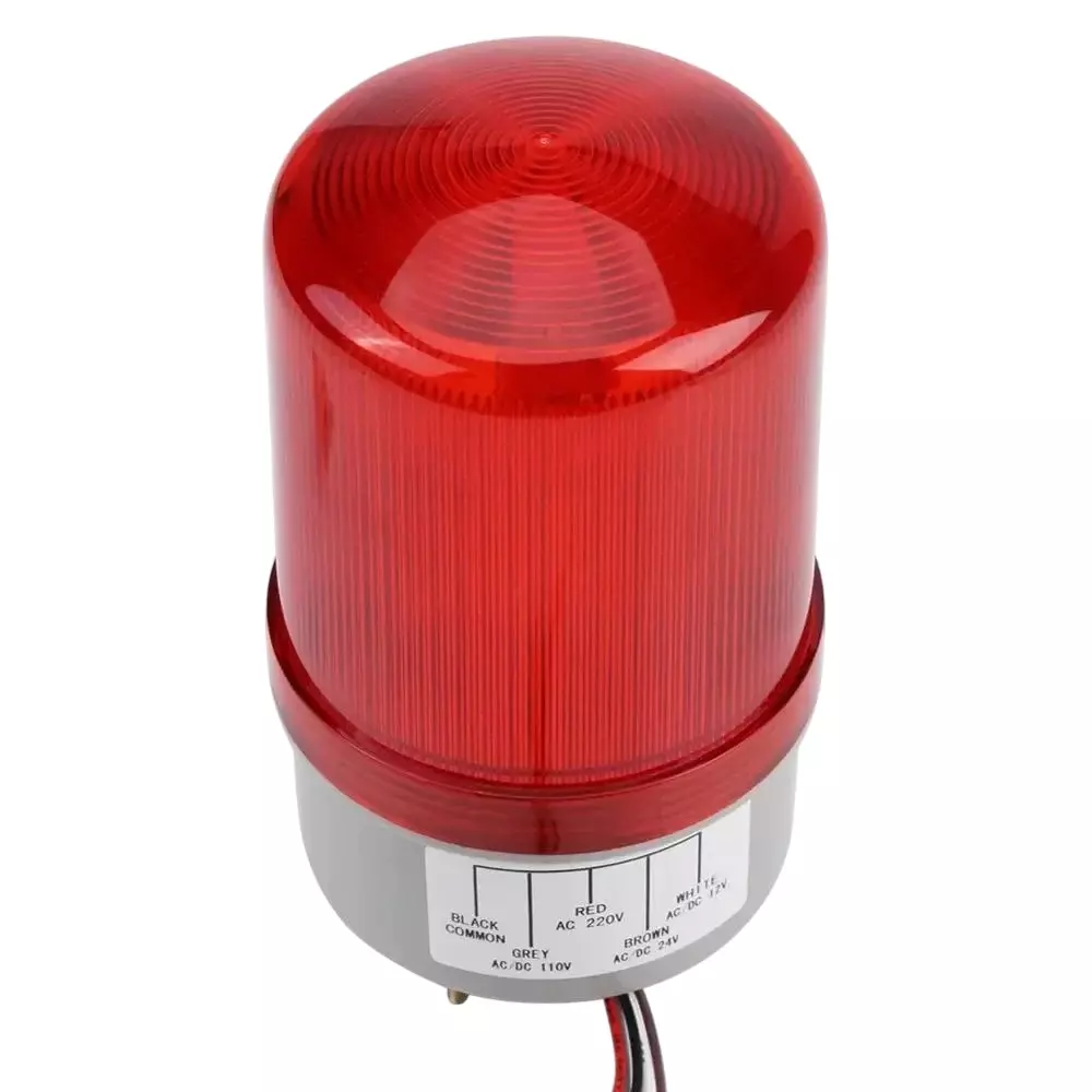 G-SENS Revolving Light Magnetic Plastic Round 10 W Red, LTE1101J