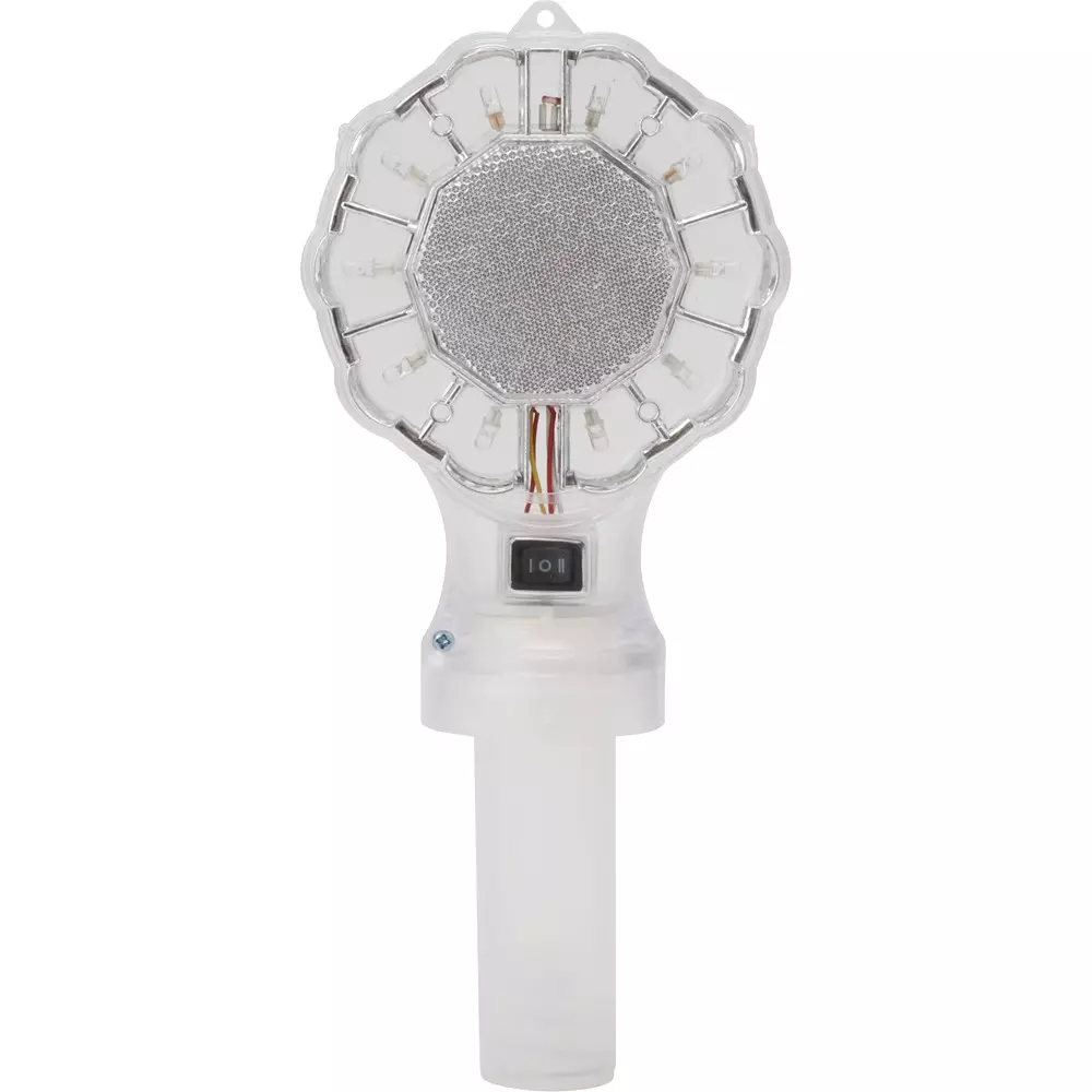MonotaRO LED Warning Light, Battery-Powered Cone Type, Skeleton Type, 46859707
