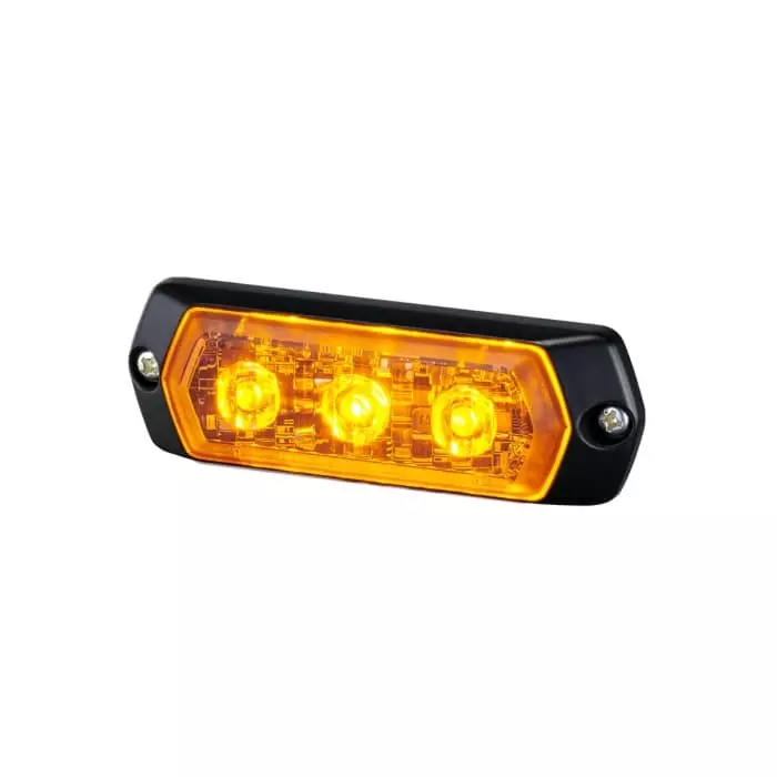 Patlite 1M1 Series Yellow Multiple Effect Warning Light 12 -24 V Indoor/Outdoor LED Bulb IP68, LPT-1M1-Y