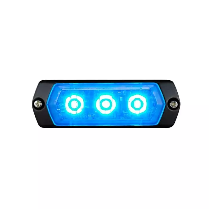 Patlite 1M1 Series Blue Multiple Effect Warning Light 12 -24 V Indoor/Outdoor LED Bulb IP68, LPT-1M1-B