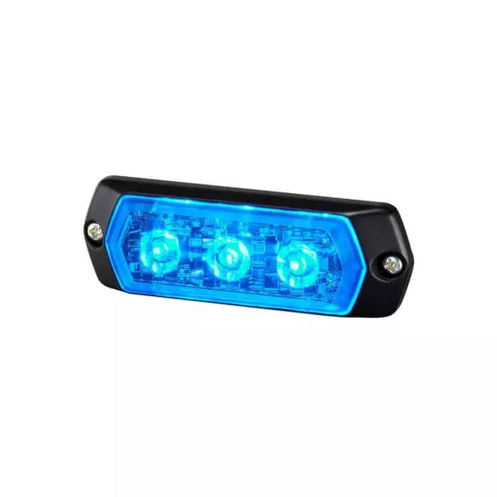Patlite 1M1 Series Blue Multiple Effect Warning Light 12 -24 V Indoor/Outdoor LED Bulb IP68, LPT-1M1-B