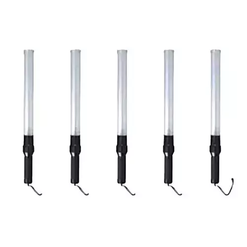 GENERIC LED Baton Light 53.34 cm (21 inch) Non Rechargeable Red & Green Light Color (Pack of 5)