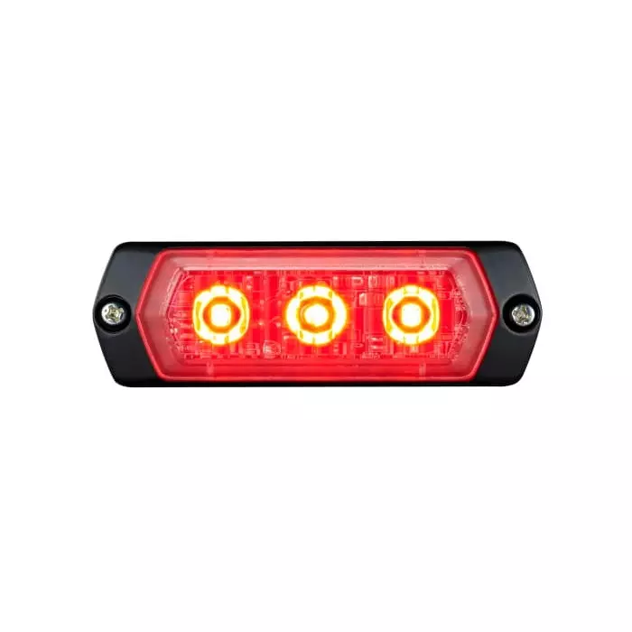 Patlite 1M1 Series Red Multiple Effect Warning Light 12 -24 V Indoor/Outdoor LED Bulb IP68, LPT-1M1-R