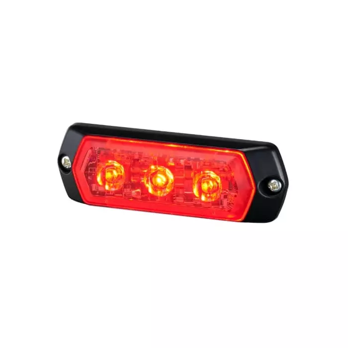 Patlite 1M1 Series Red Multiple Effect Warning Light 12 -24 V Indoor/Outdoor LED Bulb IP68, LPT-1M1-R