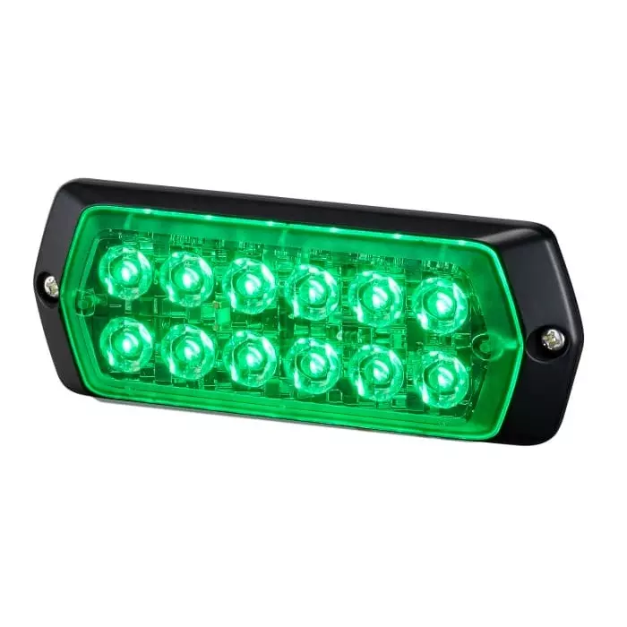 Patlite 2M1 Series Green Multiple Effect Warning Light 12 -24 V Indoor/Outdoor LED Bulb IP68, LPT-2M1-G