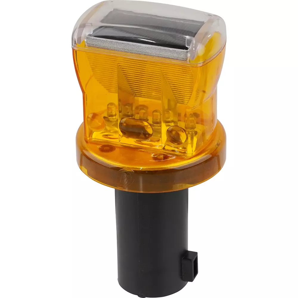 MonotaRO Solar Led Warning Light Polycarbonate, polypropylene Approx. 80 x 160 mm, 27149456