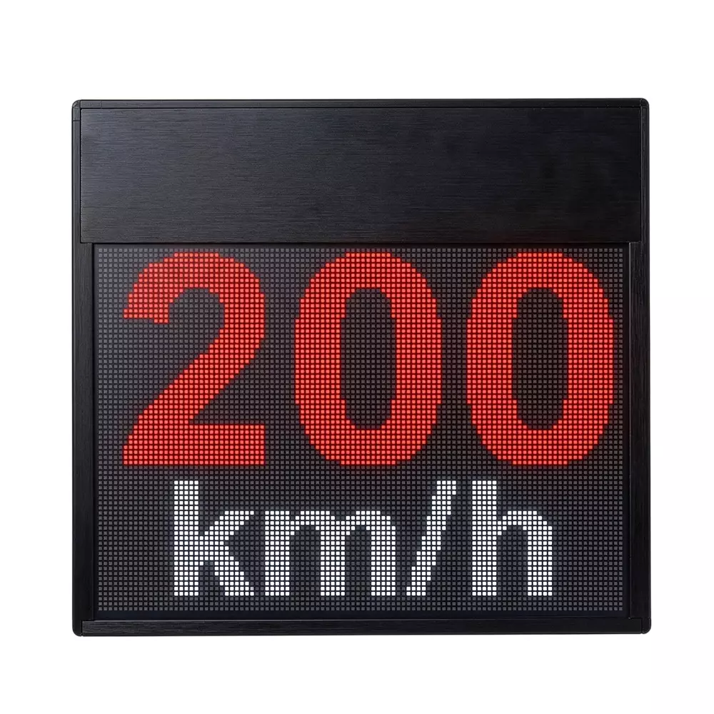 Artistic Infratech Speed Display Rectangular Shape Pole Mount for Detecting Real Time Speed of Approaching Vehicles, AI-7