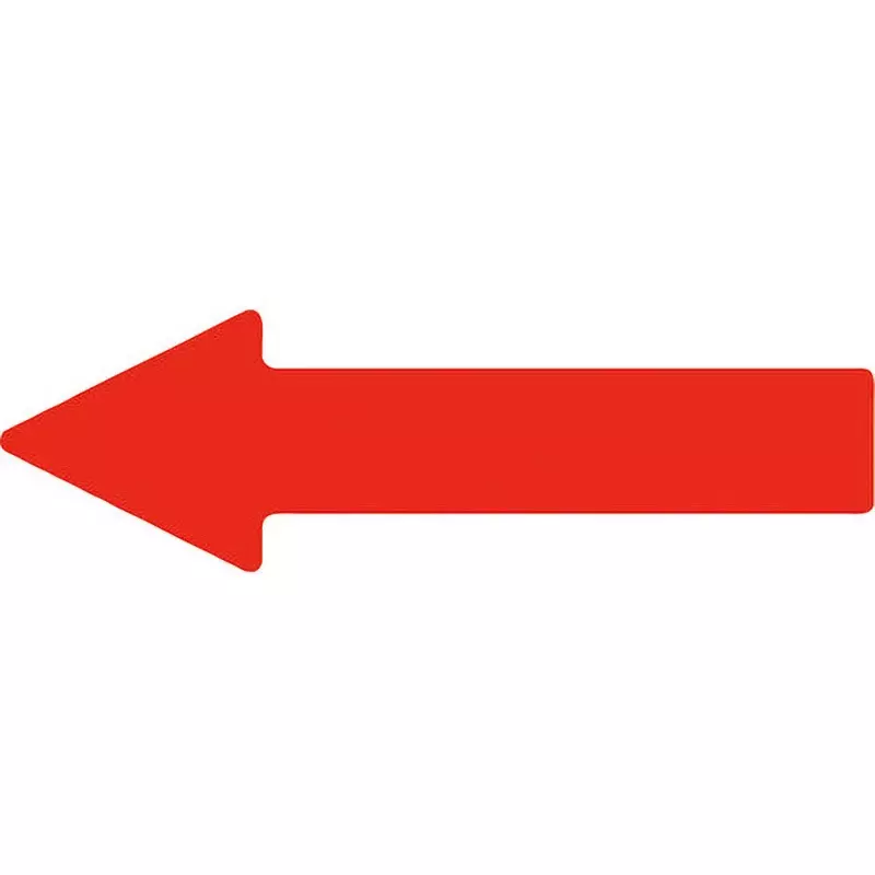 MIDORI Verdeviva Arrow Tape Red, VHT-YAJIRUSHI-R (Pack of 10 Pcs)